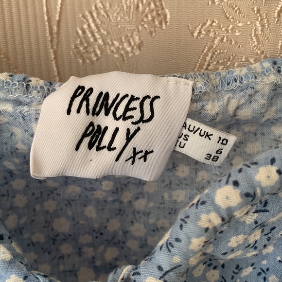 Princess Polly Blue Crop Top - Picture 4 of 15